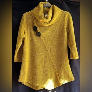 Cowl Neck Knit Blouse (Sz Med)